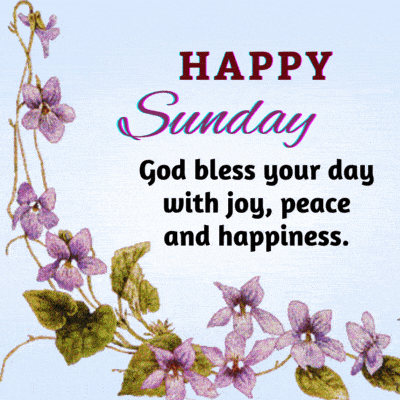 Happy Sunday Blessings Gif ^ God bless your day with joy peace and happiness